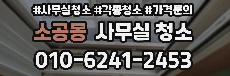 소공동 사무실 청소