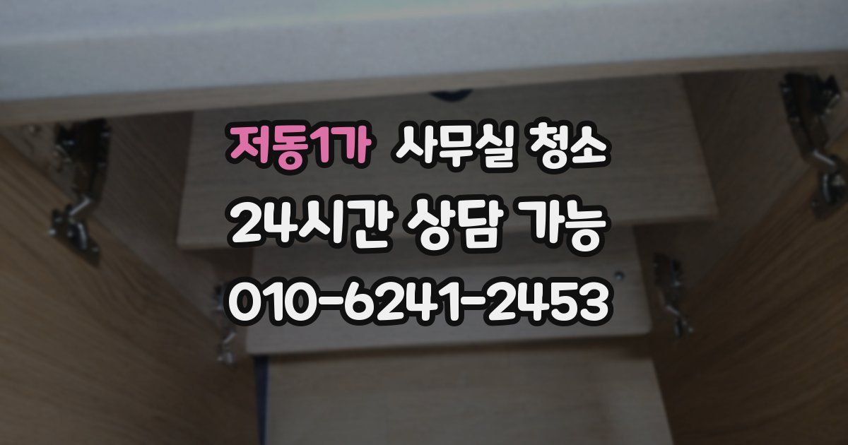 저동1가 사무실 청소