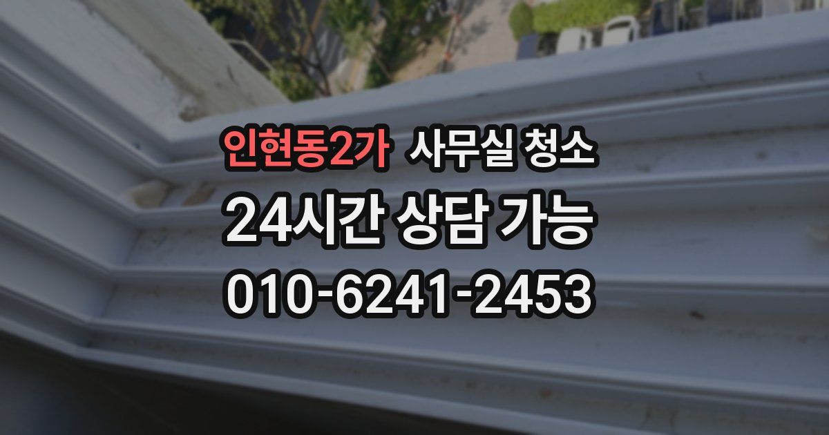 인현동2가 사무실 청소