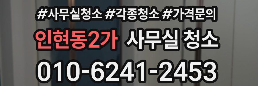 인현동2가 사무실 청소