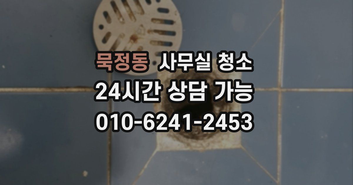 묵정동 사무실 청소