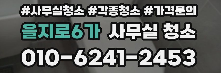 을지로6가 사무실 청소