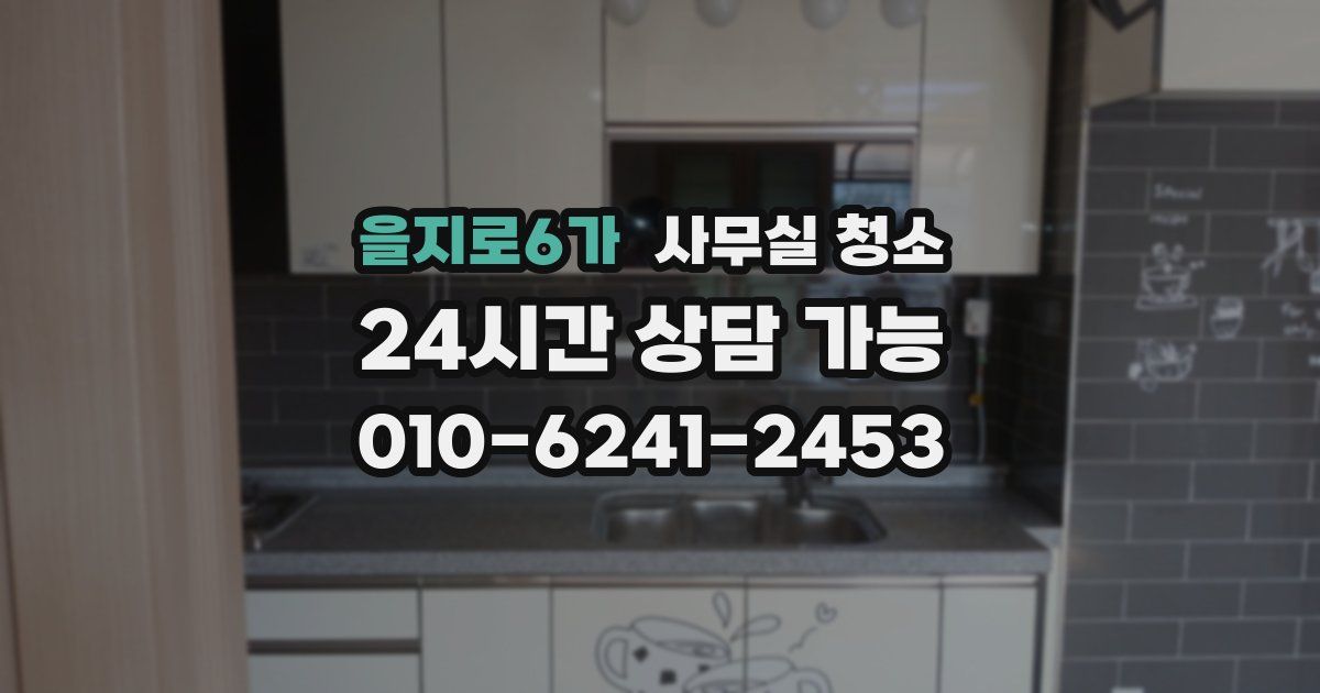 을지로6가 사무실 청소