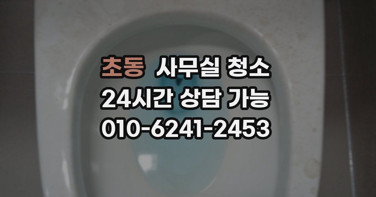 초동 사무실 청소