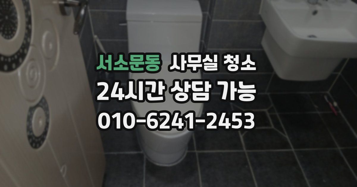 서소문동 사무실 청소
