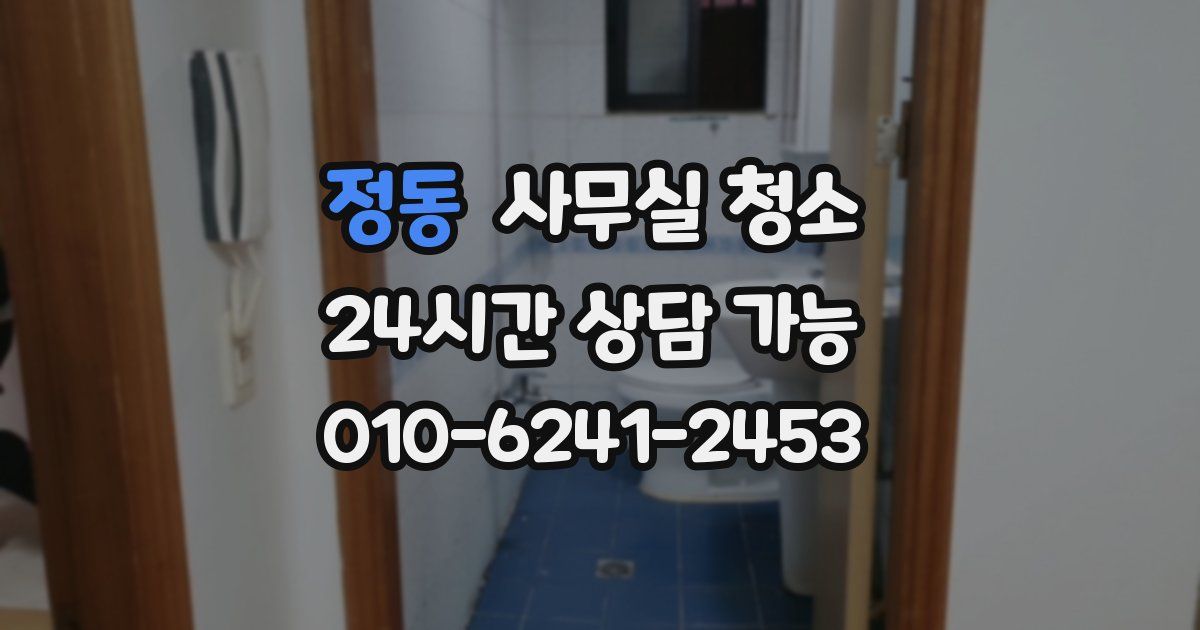 정동 사무실 청소