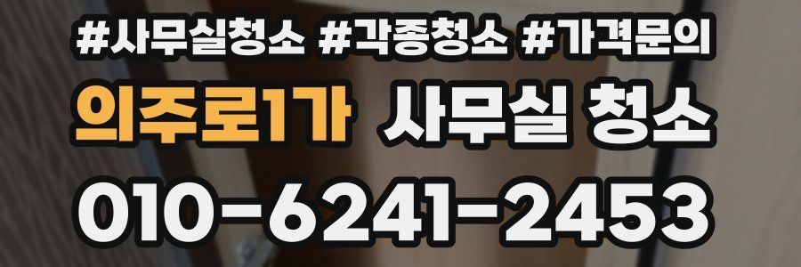 의주로1가 사무실 청소