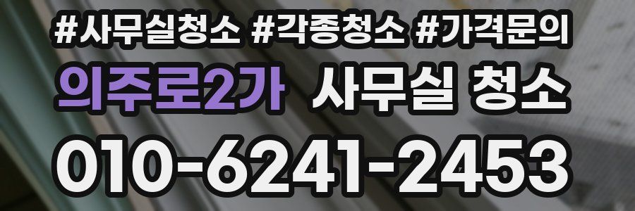의주로2가 사무실 청소