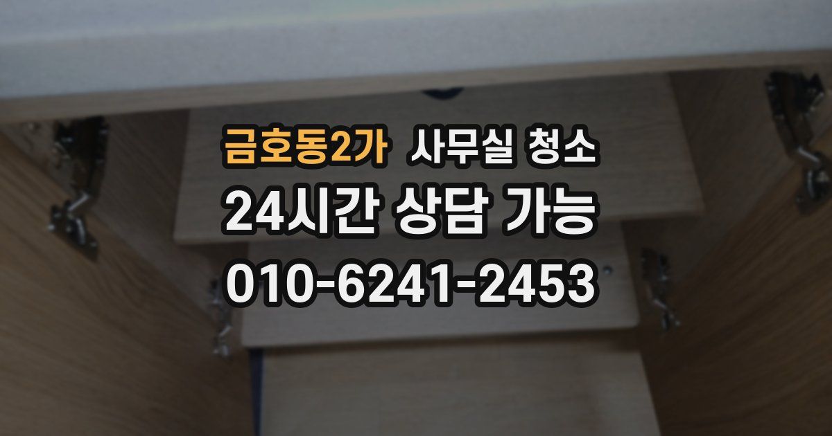 금호동2가 사무실 청소