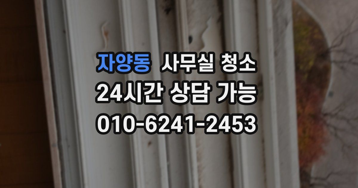 자양동 사무실 청소
