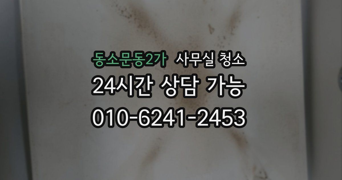 동소문동2가 사무실 청소