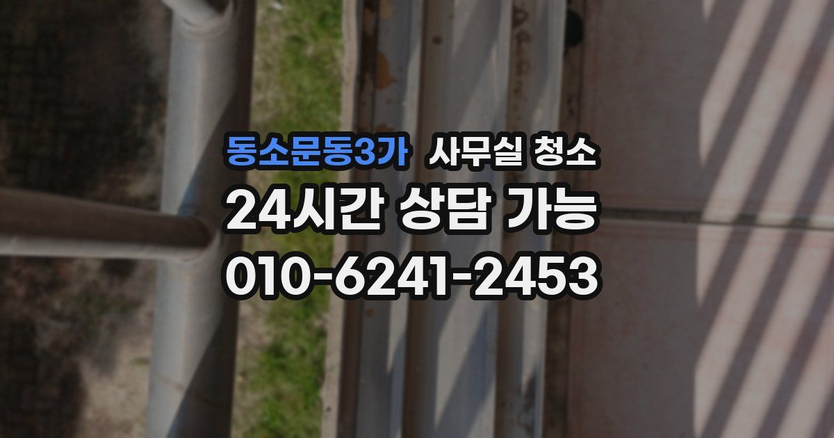 동소문동3가 사무실 청소