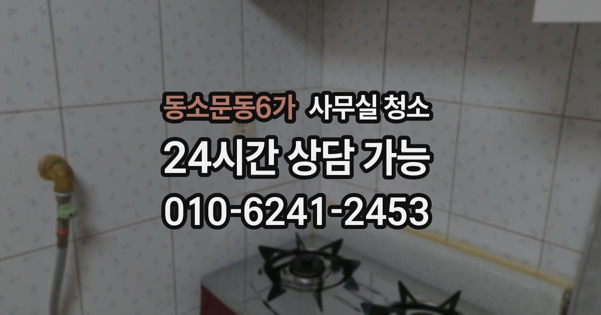 동소문동6가 사무실 청소
