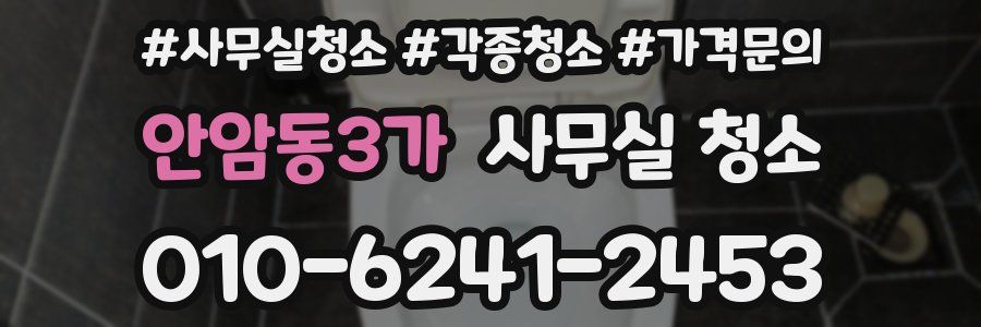 안암동3가 사무실 청소