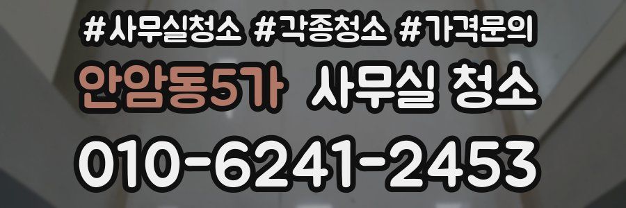 안암동5가 사무실 청소