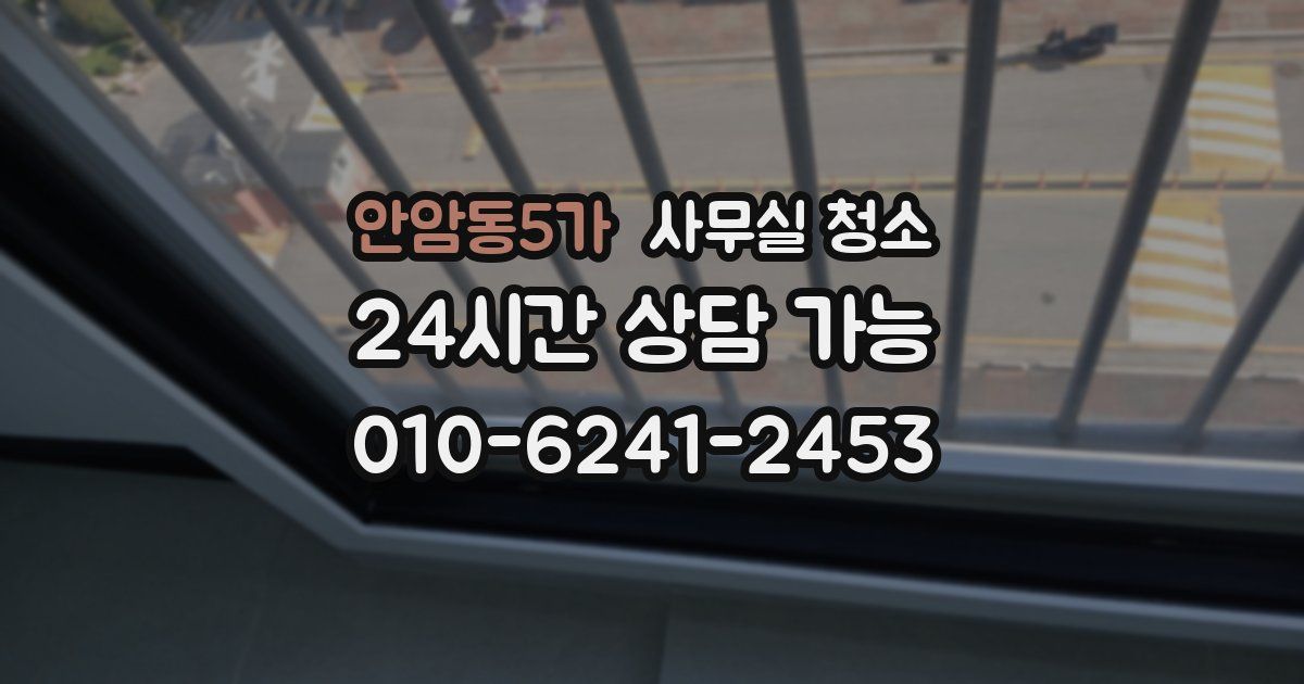 안암동5가 사무실 청소