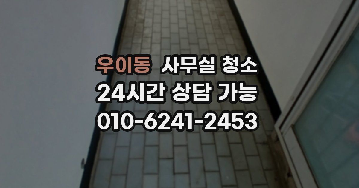 우이동 사무실 청소