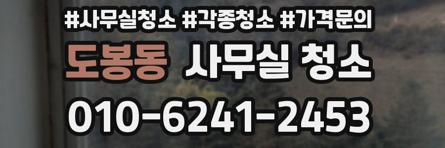 도봉동 사무실 청소