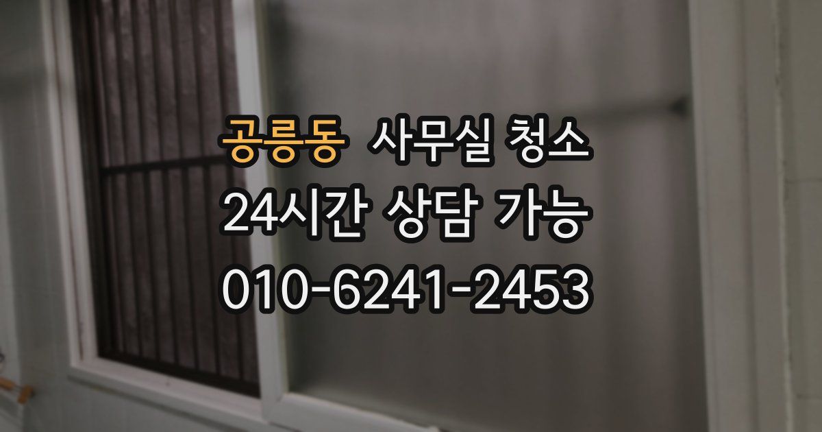 공릉동 사무실 청소