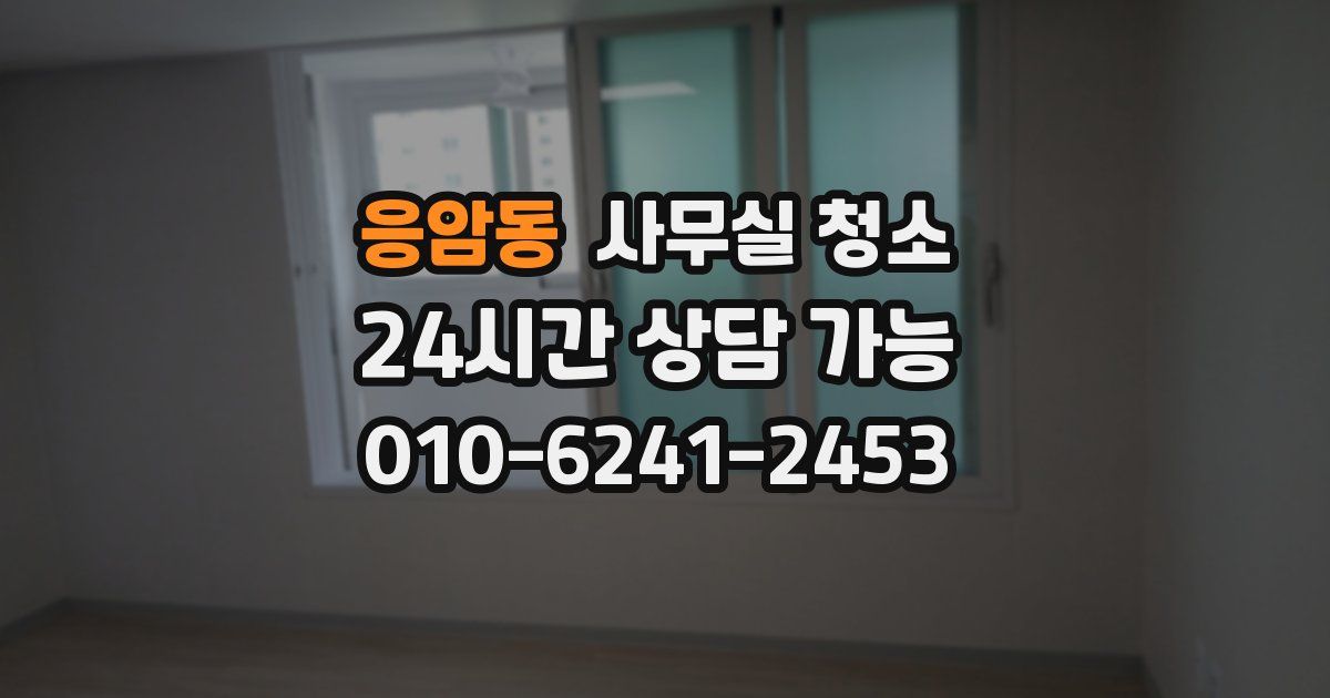 응암동 사무실 청소