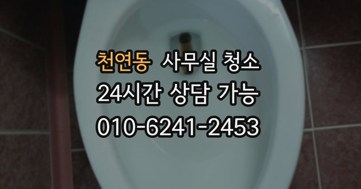 천연동 사무실 청소