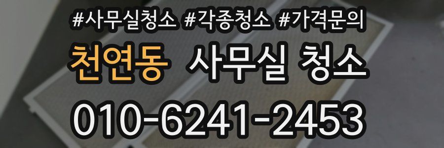 천연동 사무실 청소