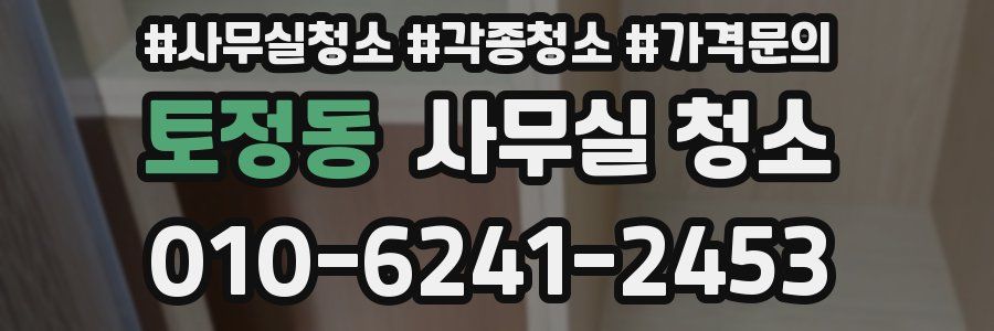 토정동 사무실 청소