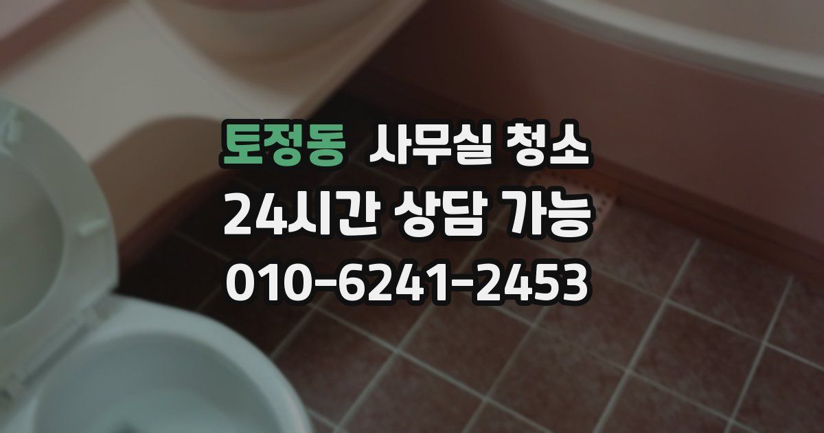 토정동 사무실 청소