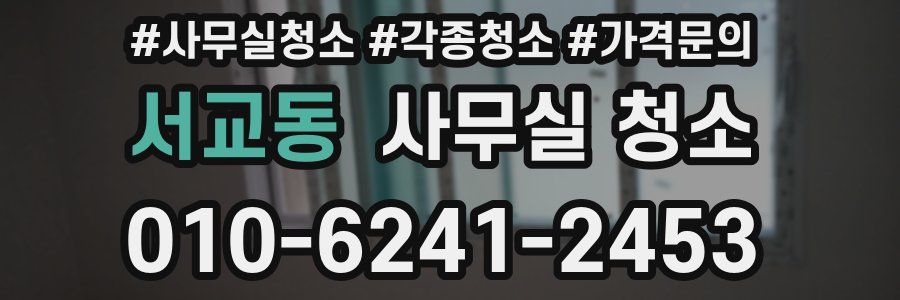 서교동 사무실 청소
