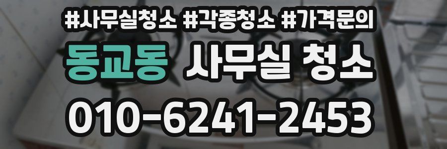 동교동 사무실 청소