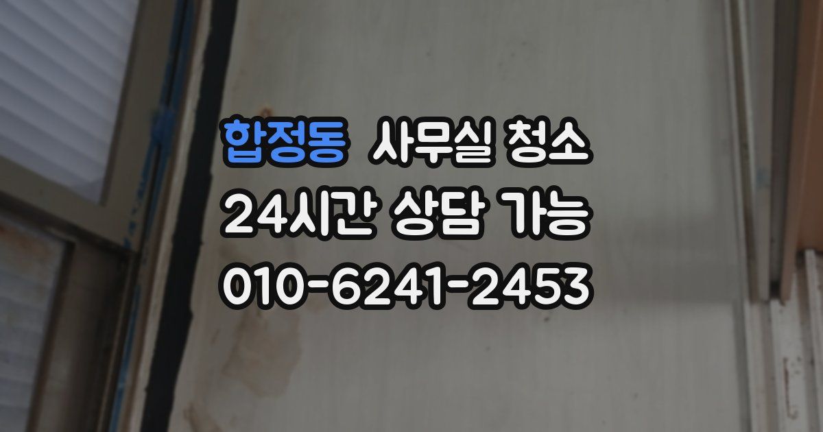 합정동 사무실 청소
