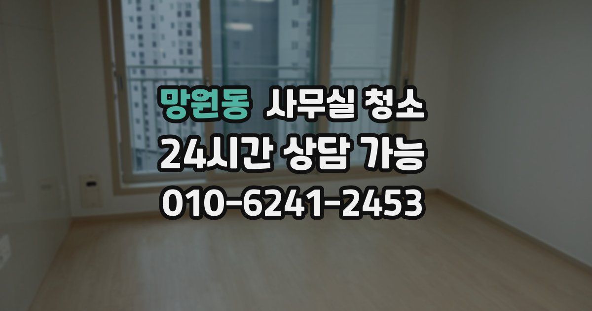 망원동 사무실 청소