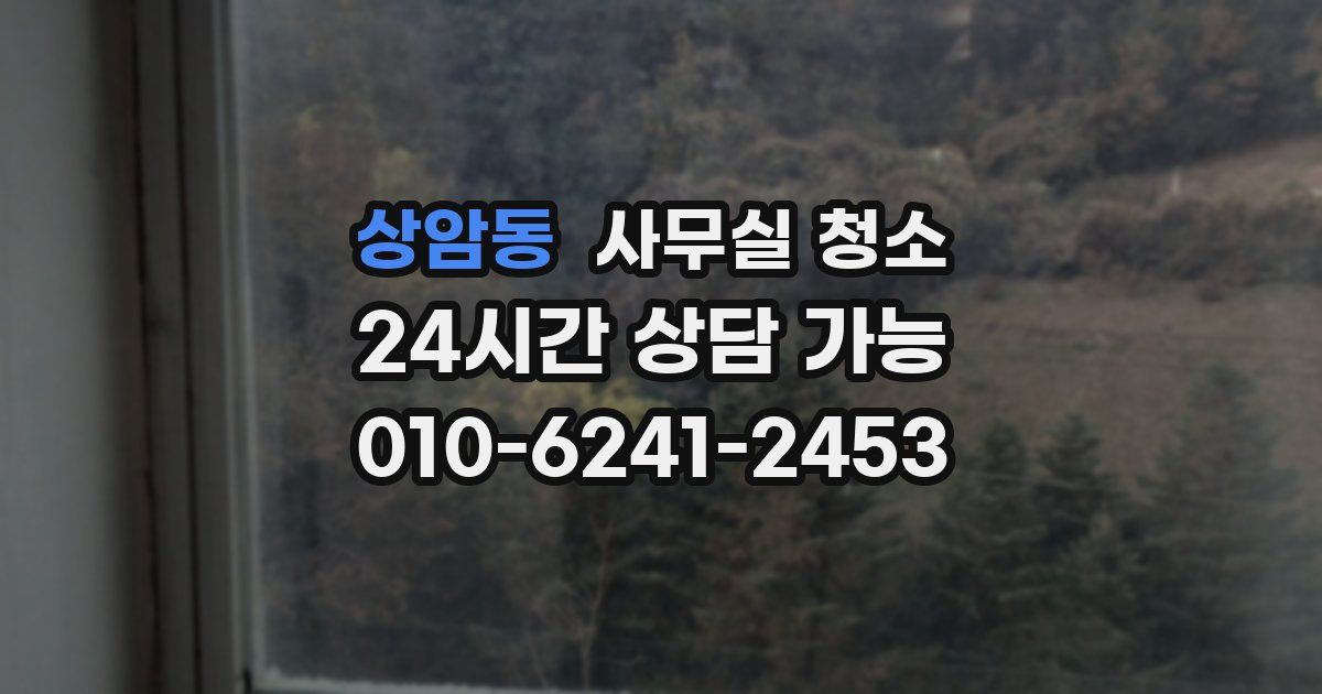 상암동 사무실 청소