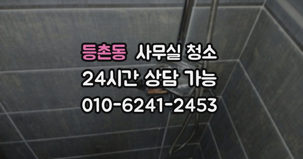 등촌동 사무실 청소