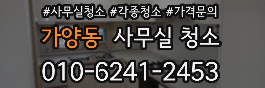 가양동 사무실 청소