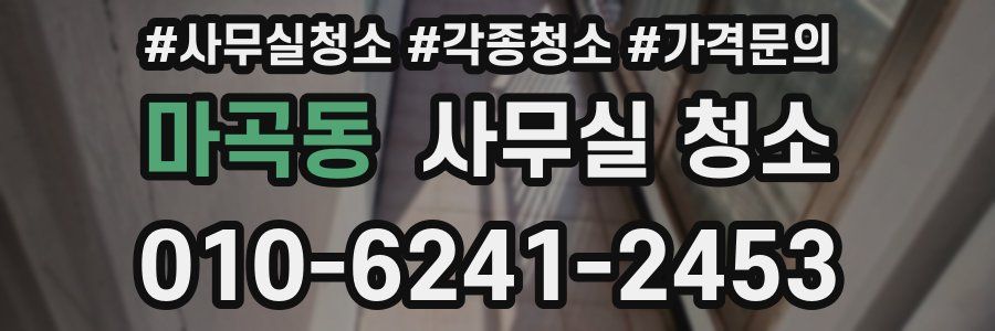마곡동 사무실 청소