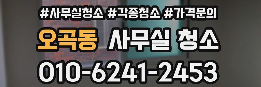 오곡동 사무실 청소