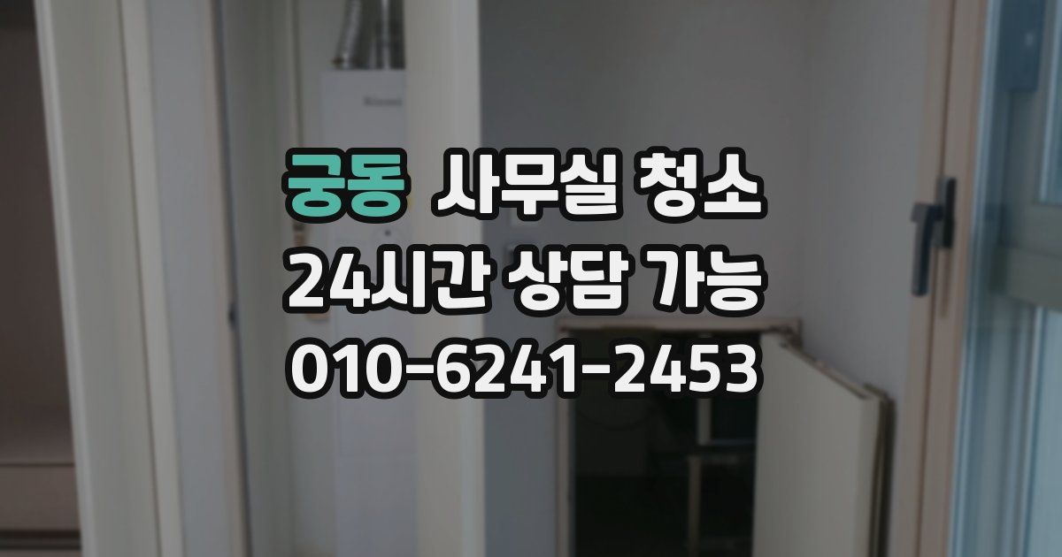 궁동 사무실 청소