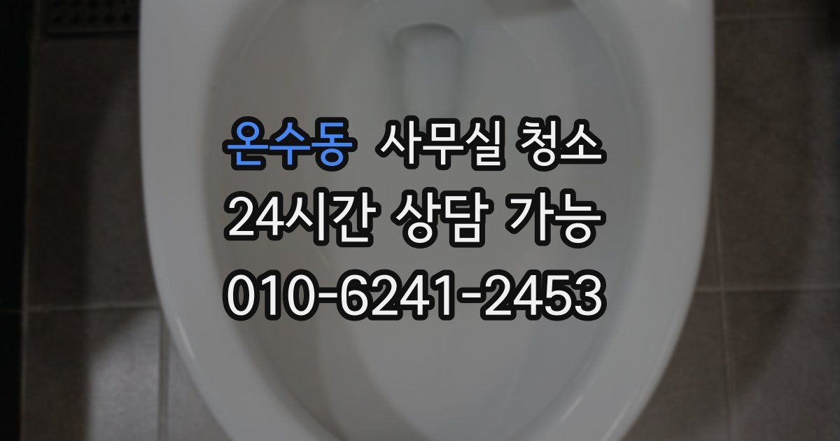 온수동 사무실 청소