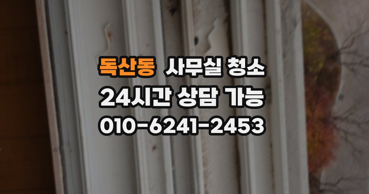 독산동 사무실 청소