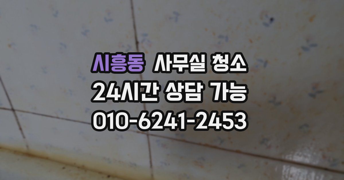 시흥동 사무실 청소