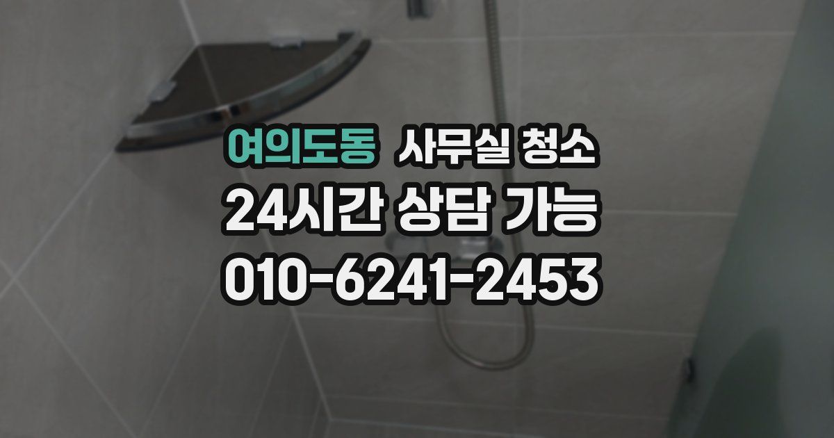 여의도동 사무실 청소