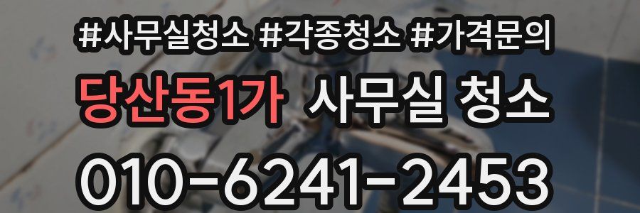 당산동1가 사무실 청소