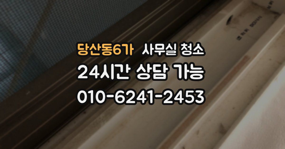 당산동6가 사무실 청소