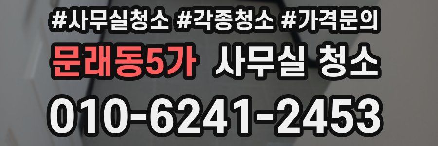 문래동5가 사무실 청소
