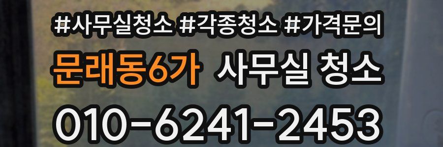 문래동6가 사무실 청소