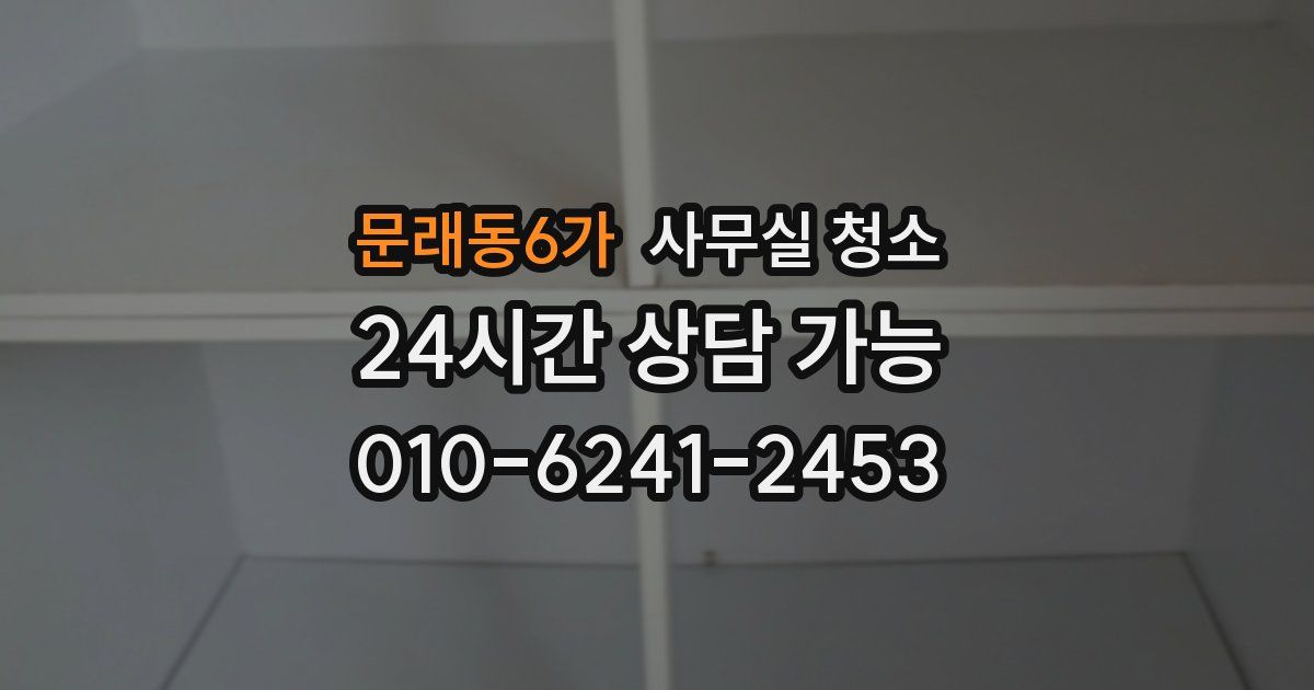 문래동6가 사무실 청소
