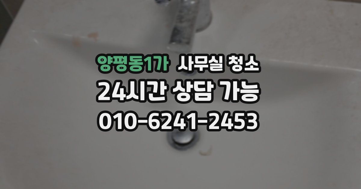 양평동1가 사무실 청소