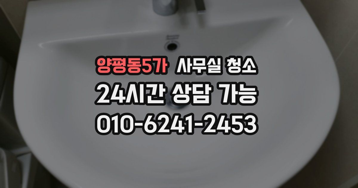 양평동5가 사무실 청소