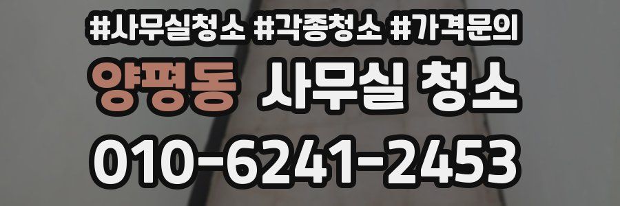 양평동 사무실 청소